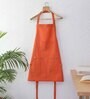 Backyard Orange Cotton Apron