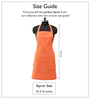 Backyard Orange Cotton Apron