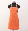Backyard Orange Cotton Apron