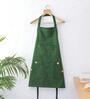 Backyard Dark Green Cotton Apron