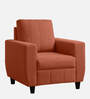 Bae Fabric 1 Seater Sofa in Ember Orange Colour