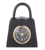 Bag of Time  Black Aluminium Table Clock