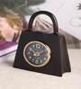 Bag of Time  Black Aluminium Table Clock