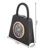 Bag of Time  Black Aluminium Table Clock