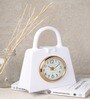 Bag of Time  Gold Aluminium Table Clock