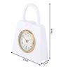 Bag of Time  White Steel Table Clock