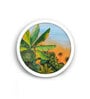 Bageecha Pichwai Multicolor Canvas Framed Wall Plates (Set of 2)