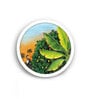 Bageecha Pichwai Multicolor Canvas Framed Wall Plates (Set of 2)