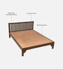 Bagneux Sheesham Wood King Size Bed In Provincial Teak Finish