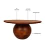Bagnolet Mango Wood Coffee Table In Honey Oak Finish