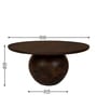 Bagnolet Mango Wood Coffee Table In Walnut Finish