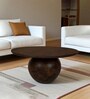Bagnolet Mango Wood Coffee Table In Walnut Finish