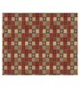 Maroon Traditional print 144 TC Cotton King Size  Bedsheet With 2 Pillow Cover