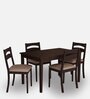 Bahamas 4 Seater Dining Set in Espresso Finish