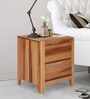 Bahamas Bedside Table In Light Brown Finish