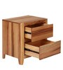 Bahamas Bedside Table In Light Brown Finish
