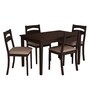 Bahamas 4 Seater Dining Set in Espresso Finish