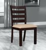 HomeTown Bahubali Solid Wood Dining Chair in Brown Finish (Set Of 2)