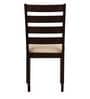 Bahubali Solid Wood Dining Chair in Brown Finish (Set Of 2)