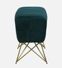 Alita Fabric Seating Stool In Gold Colour
