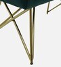 Alita Fabric Seating Stool In Gold Colour