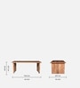 Baithak Acacia Wood 4 seater Dining Set in Natural Finish Baithak Acacia Wood 4 seater Dining Set in Natural Finish