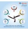 Bajaj Euro NXG Anti-Germ BBD 1200 mm Ceiling Fan (Chocolate Brown)