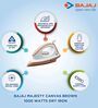 Bajaj Majesty Canvas 1000 Watt Dry Iron