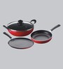 Bajaj Majesty Duo Non-Stick Red Cookware Gift
