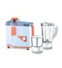 Bajaj Neo JX4 Juicer Mixer Grinder 450-Watt with 2 Jars in White and Orange Colour