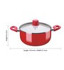 Bajaj Red Ceramic Coated Cooking Pot ,3 Ltr