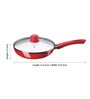 Bajaj Red Ceramic Coated Fry Pan ,240 mm