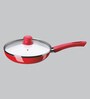 Bajaj Red Ceramic Coated Fry Pan ,240 mm
