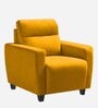 Bakadi Fabric 1 Seater Sofa in Bold Yellow Colour