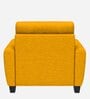 Bakadi Fabric 1 Seater Sofa in Bold Yellow Colour