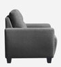 Bakadi Fabric 1 Seater Sofa in Charcoal Grey Colour