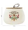 Bake Cookies Ceramic Storage Jar In Ivory