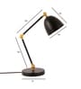 Baker 23 Black Metal Study Lamp