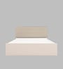 Bakhti Queen Size Bed With Upholstered Leatherette Headboard And Hydraulic Storage