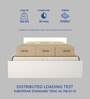 Bakhti Queen Size Bed With Upholstered Leatherette Headboard And Hydraulic Storage