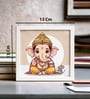 White Bal Ganesha Mini Table Frame 5 X 5 Inch