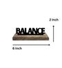 Balance Black Mango Wood & Iron Showpiece