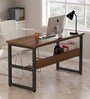 Gayle (Medium) Metal Writing Table in Natural Colour