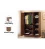 Baleno 3 Door Wardrobe In Sheesham Wood Finish