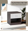 Baleno Bedside Table in Brown and  White Finish