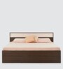 Baleno King Size Bed in Brown & White Finish