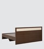 Baleno King Size Bed in Brown & White Finish