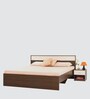 Baleno King Size Bed in Brown & White Finish