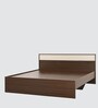 Baleno King Size Bed in Brown & White Finish