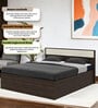 Baleno King Size Bed In Brown & White Finish